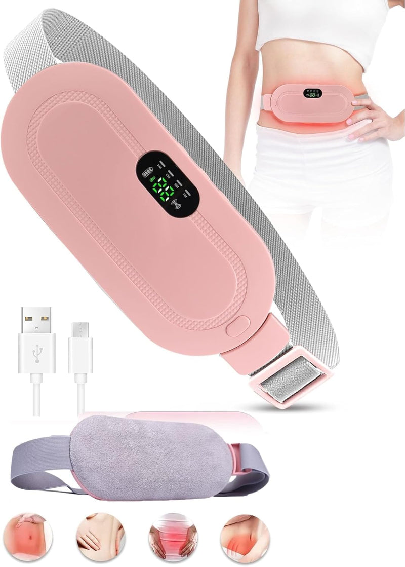Period Cramp Relief Massager with Heating Pad – Back & Belly Pain Relief