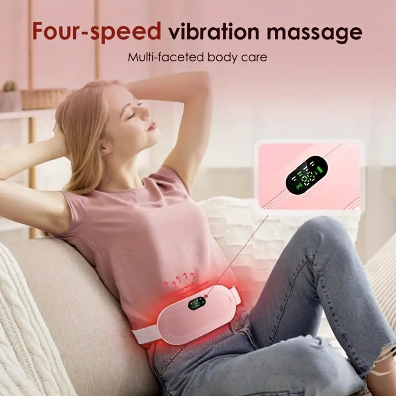 Period Cramp Relief Massager with Heating Pad – Back & Belly Pain Relief
