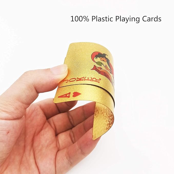 Gold Diamond Playing Cards – Waterproof Poker & Teen Patti Cards (Pack of 1)