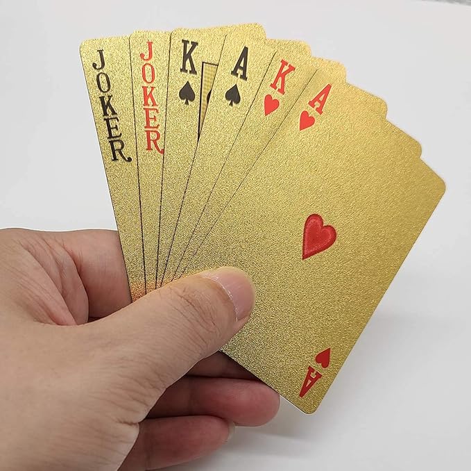 Gold Diamond Playing Cards – Waterproof Poker & Teen Patti Cards (Pack of 1)