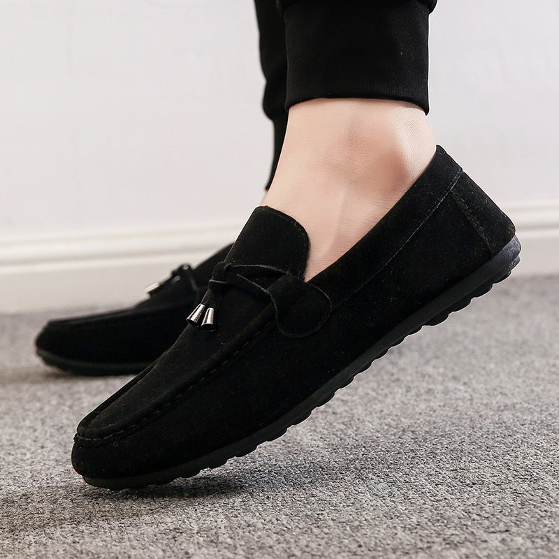 Men's Korean Style Loafers – Slip-On Casual Canvas Shoes for Everyday Comfort
