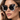 Crystal Butterfly Oversized Sunglasses - model worn
