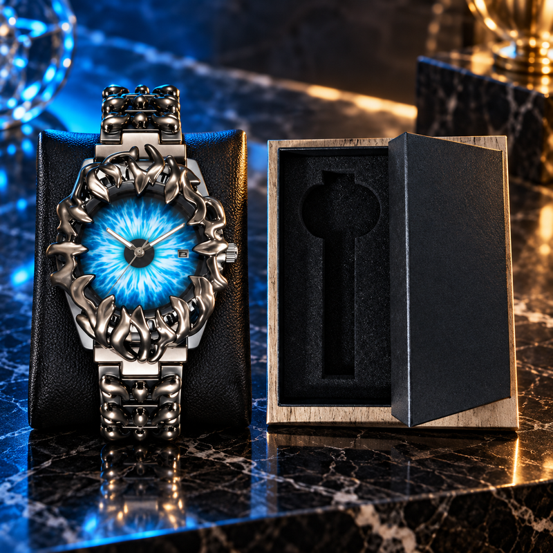 Dragon Eye Watch - Blue Dial with Gift Box