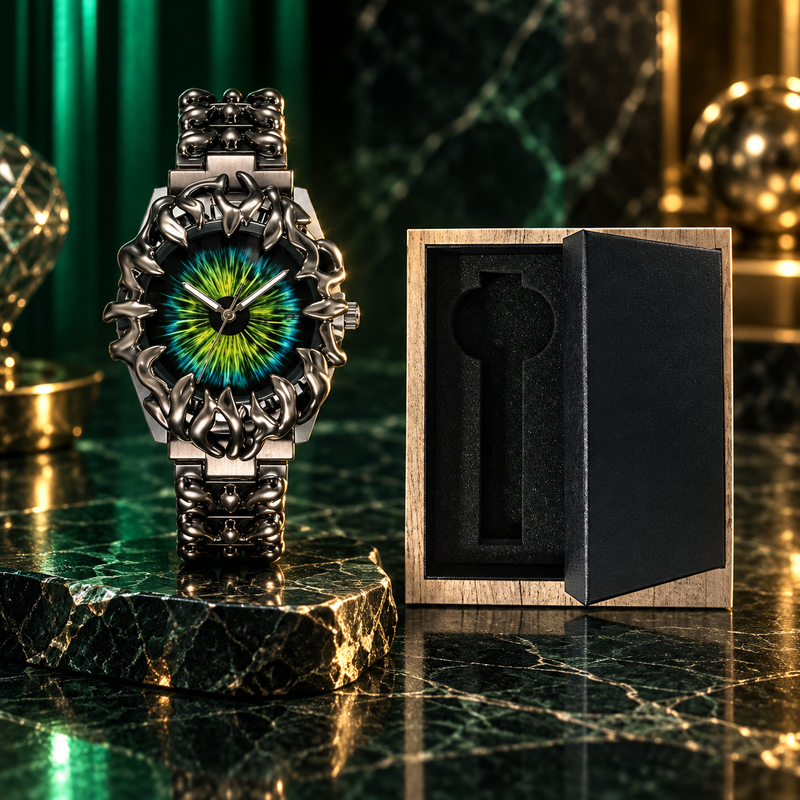 Dragon Eye Watch - Green Dial with Gift Box