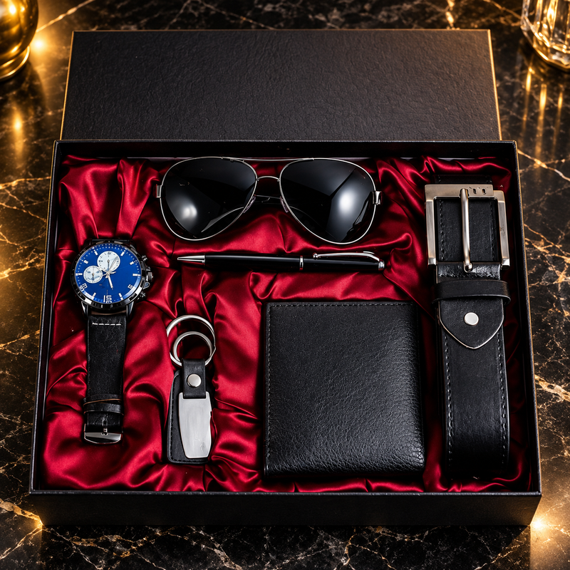 Men's Six-Piece Gift Box Set - Luxury Hero
