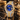 Men's Crystal Pavé Watch - Gold and Silver/Blue