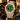 Men's Crystal Pavé Watch - Gold and Silver/Green