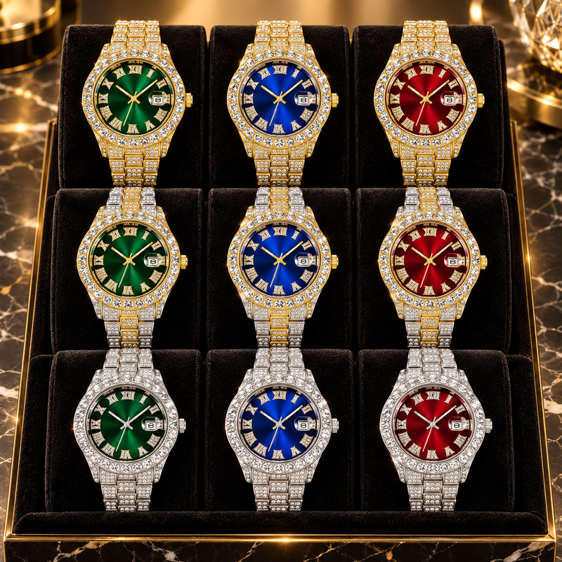 Men's Crystal Pavé Watch all variants