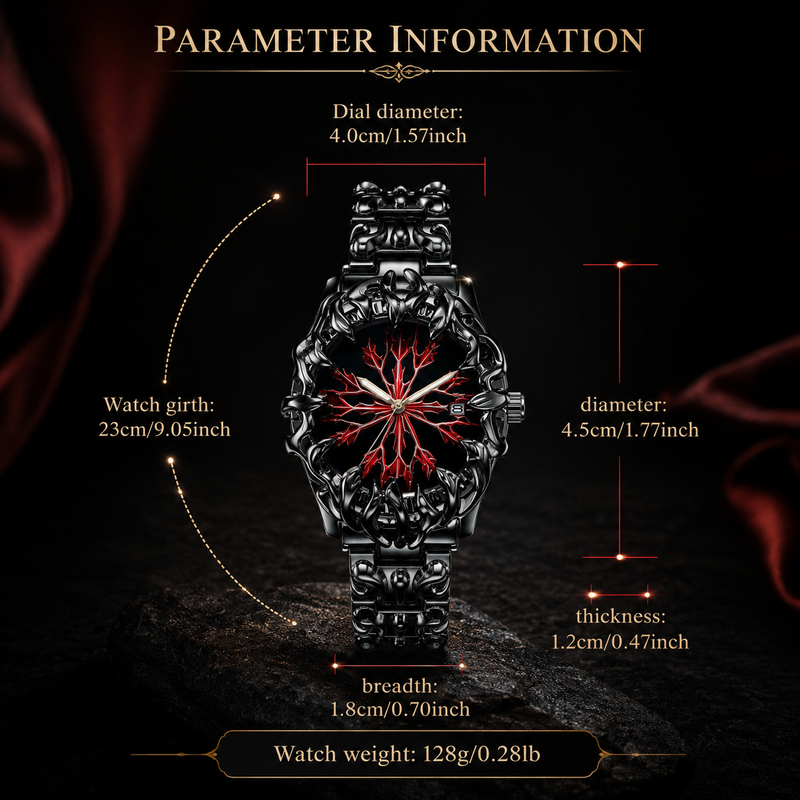 Gothic Steampunk Y2K Quartz Watch