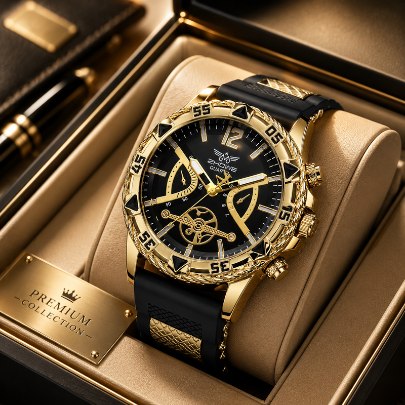 Arabic Dial Watch & Necklace Set