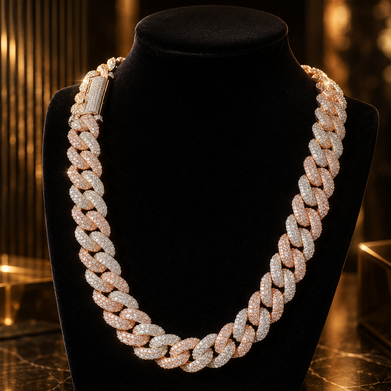 Micro Pavé Crystal Chain Necklace