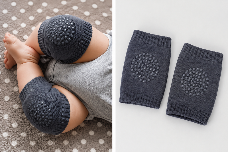 Baby Knee Pads for Crawling - Pack of 2 Pairs (Soft & Non-Slip)