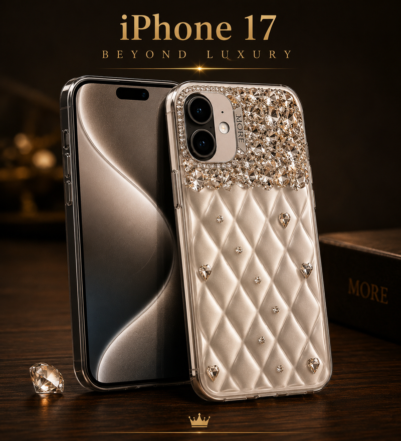 Luxury Rhinestone Diamond iPhone Case – Elegant Hard Shell Cover for iPhone 11 to 17 Series