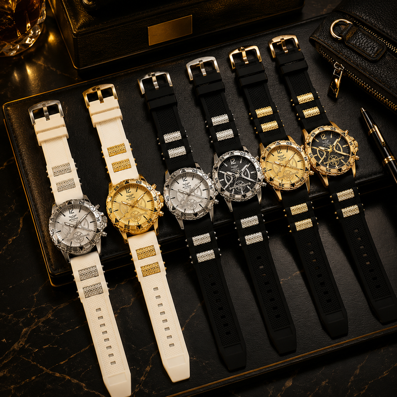 Arabic Dial Watch & Necklace Set