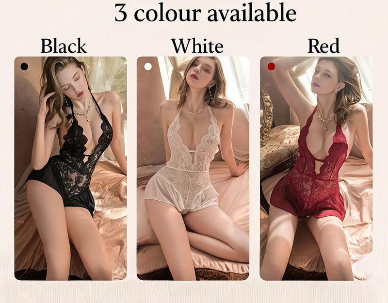 Lace Mesh Lingerie Bodysuit