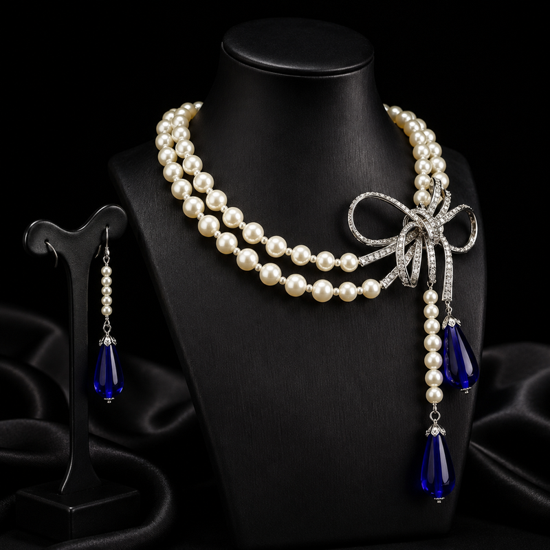 Luxe Bowknot Pearl Jewelry Collection