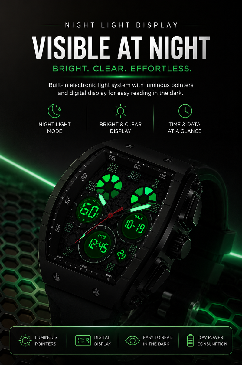 Barrel-Shape Sports Watch
