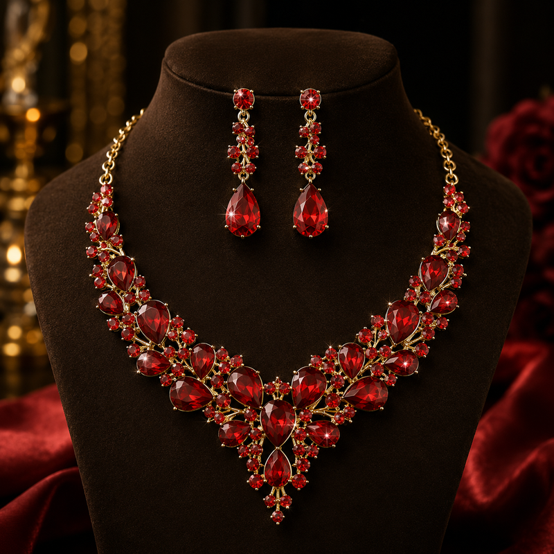 Rhinestone Jewelry Set
