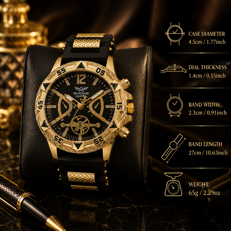 Arabic Dial Watch & Necklace Set