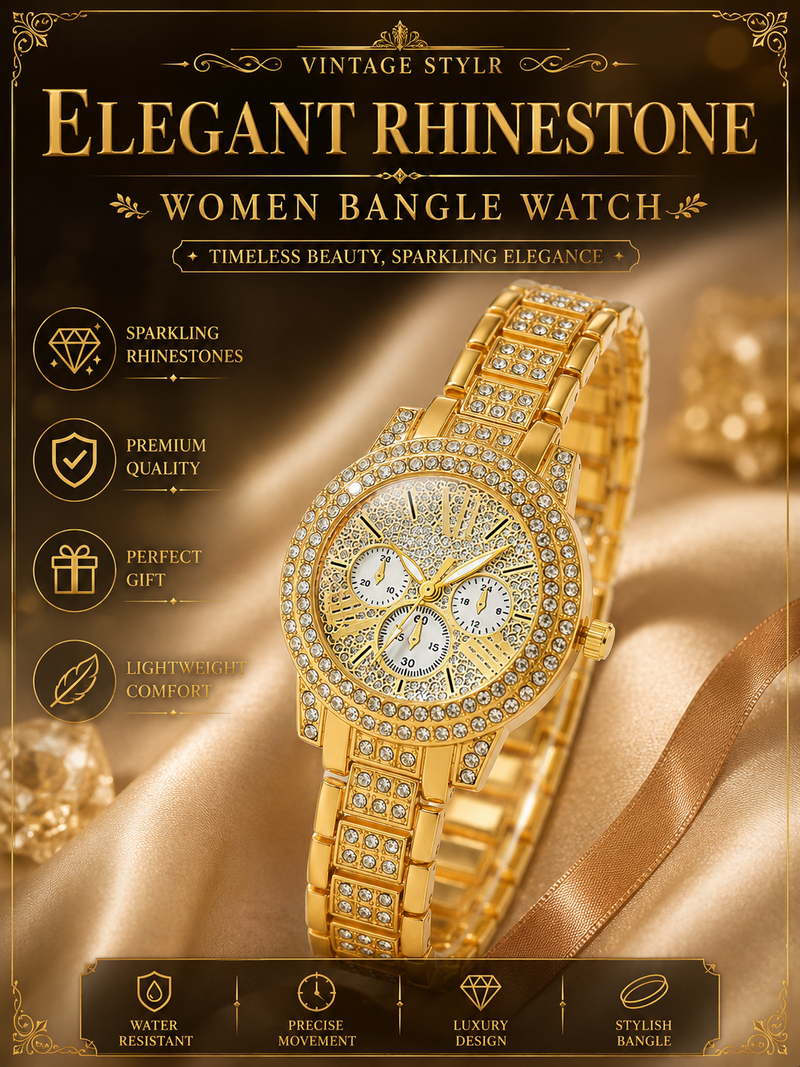 Ladies Engraved Quartz Watch Set
