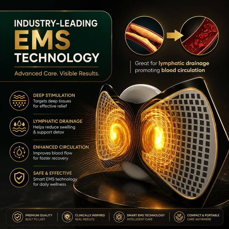 Mini Electric Massager – 8 Modes & 19 Strength Levels | Rechargeable for Shoulder, Back, Arms & Legs
