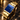Square Dial Business Watch - Full Gold Blue Dial