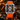 Square Case Sports Watch - Silver Case Orange Strap