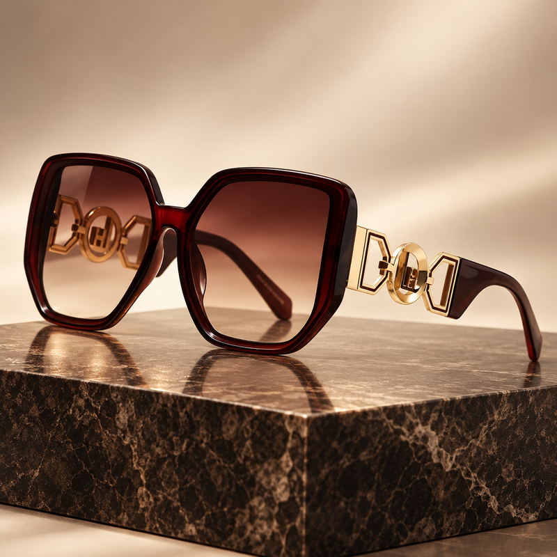 Oversized Square Gradient Sunglasses — C2 luxury