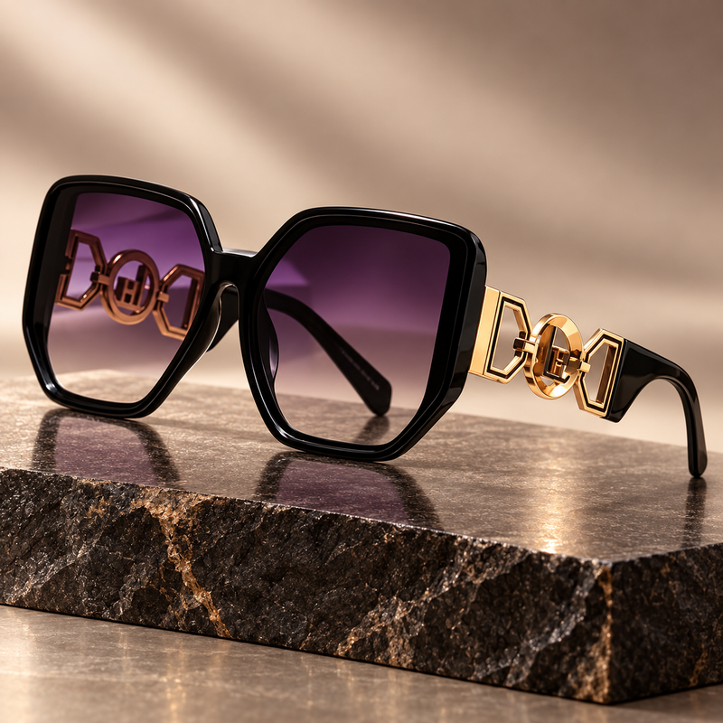 Oversized Square Gradient Sunglasses — C3 luxury