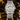 Suspended skull dial watch, silver steel bracelet and silver case