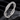 Twisted Micro-Set Crystal Ring - Silver